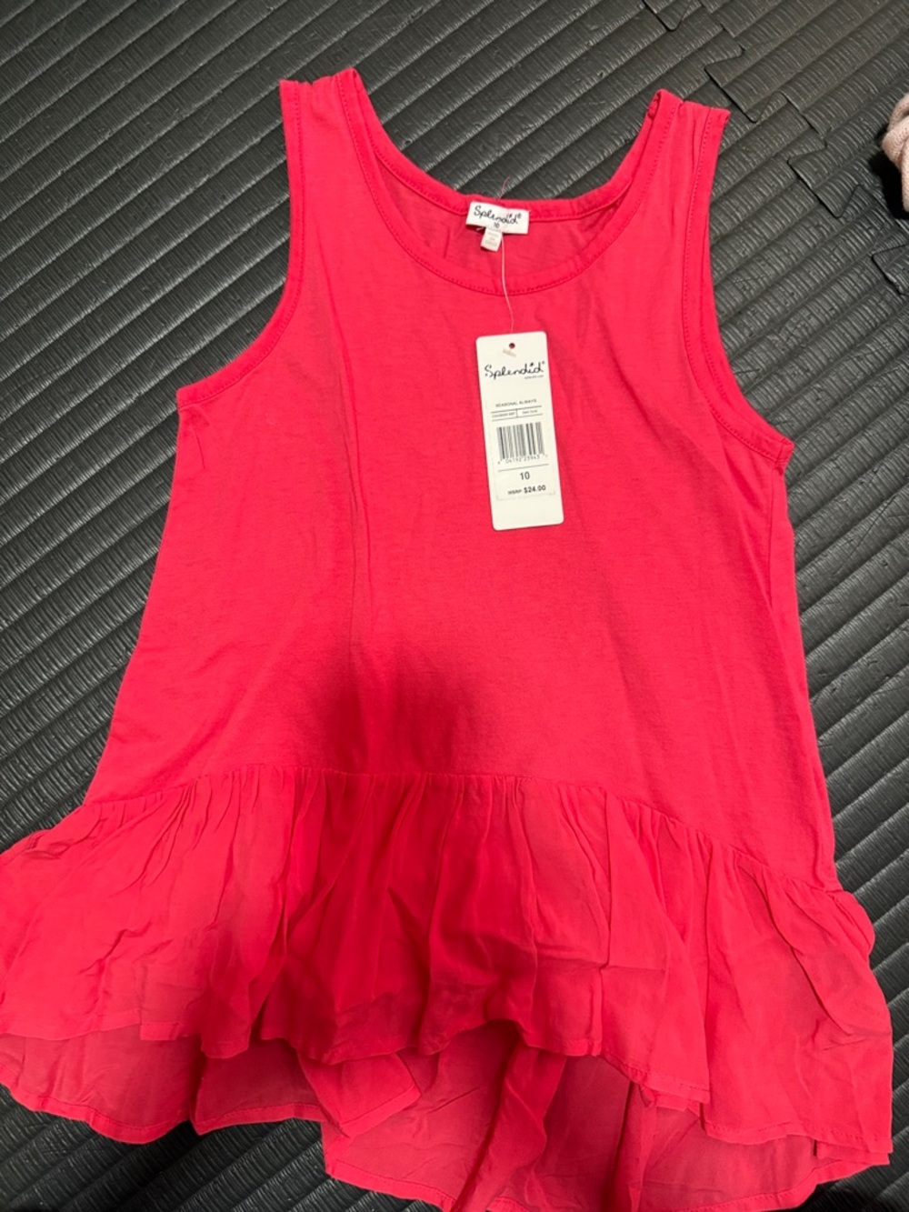 Splendid Girls Hot Pink Ruffle Tank